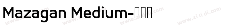 Mazagan Medium字体转换